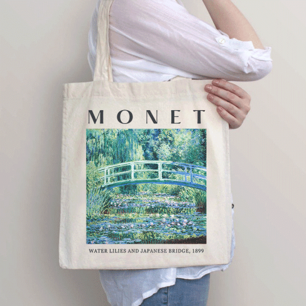 Monet Water Lilies And Japanese Bridge 1899 Tote Bag - Image 2