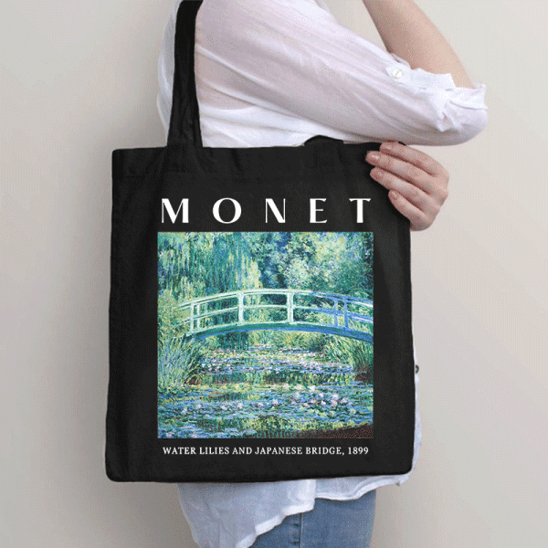 Monet Water Lilies And Japanese Bridge 1899 Tote Bag - Image 4