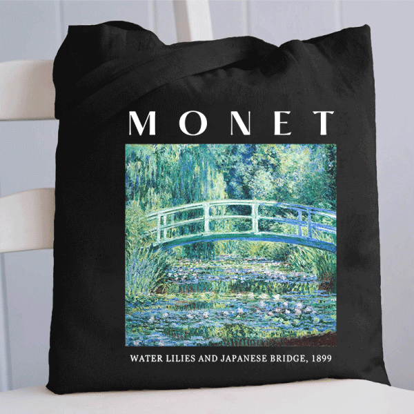 Monet Water Lilies And Japanese Bridge 1899 Tote Bag - Image 3